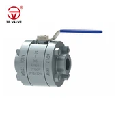 Tredelad kulventil i smidd stål